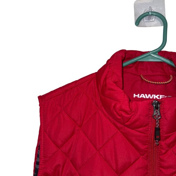 Hawke & Co Mens Quilted Red Vest Size L Polyester Performance Outerwear - Picture 2 of 6